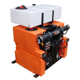 Softwash mengstation met 155 liter tank op XLINE systeem