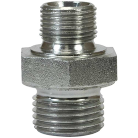 Dubbel nippel, 3/8" AG - 3/8" AG, 400 bar