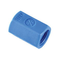 tefen mof BI 1/2" blauw
