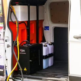 Softwash mengstation met 155 liter tank op XLINE systeem