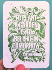 To Plant a Garden notecards - set with 8 cards + envelopes