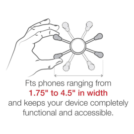 X-Grip® Large Phone Mount met Low-Profile small Tough-Claw (RAM-HOL-UN10-400-2U)
