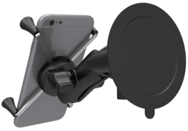 RAM Mount zuignapset met universele X-Grip grote smartphonehouder (RAM-B-166-UN10U)