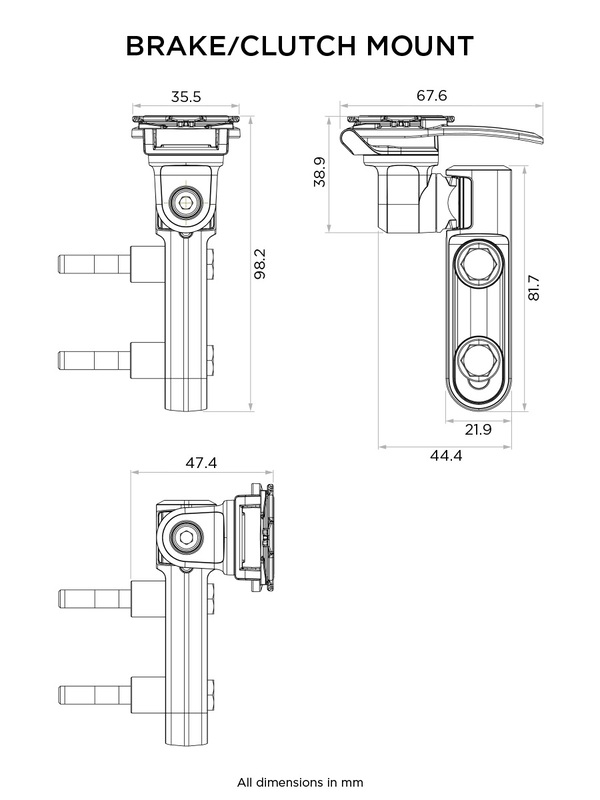 Quad Lock - Brake/Clutch Master Cylinder Phone Mount