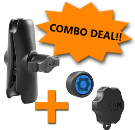 DEAL: RAM Mount middellang 9,4 cm +  Pin-Lock Security Knob