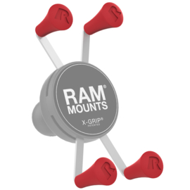 RAM Mount rode rubberen dopjes voor universele X-Grip - RAP-UN-CAP-4-REDU
