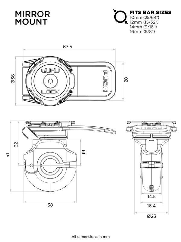Quad Lock - Mirror Mount