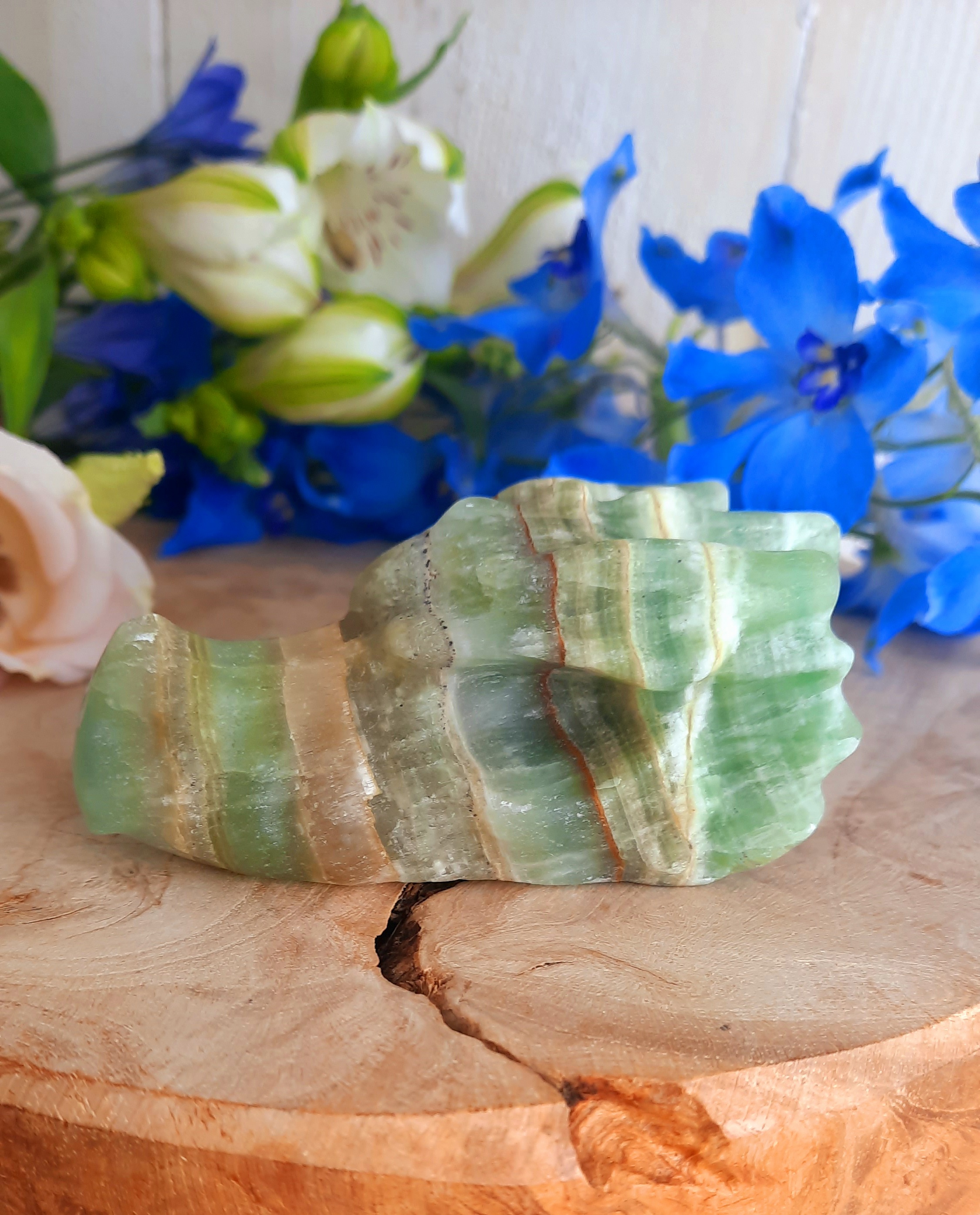 Draken schedel (Caribbean blue calcite)