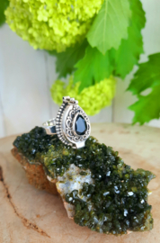 Poison / Secret Locket ring Onyx (maat 6)
