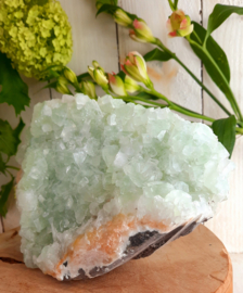 Apofyliet met Stilbiet en Calciet (India) 02