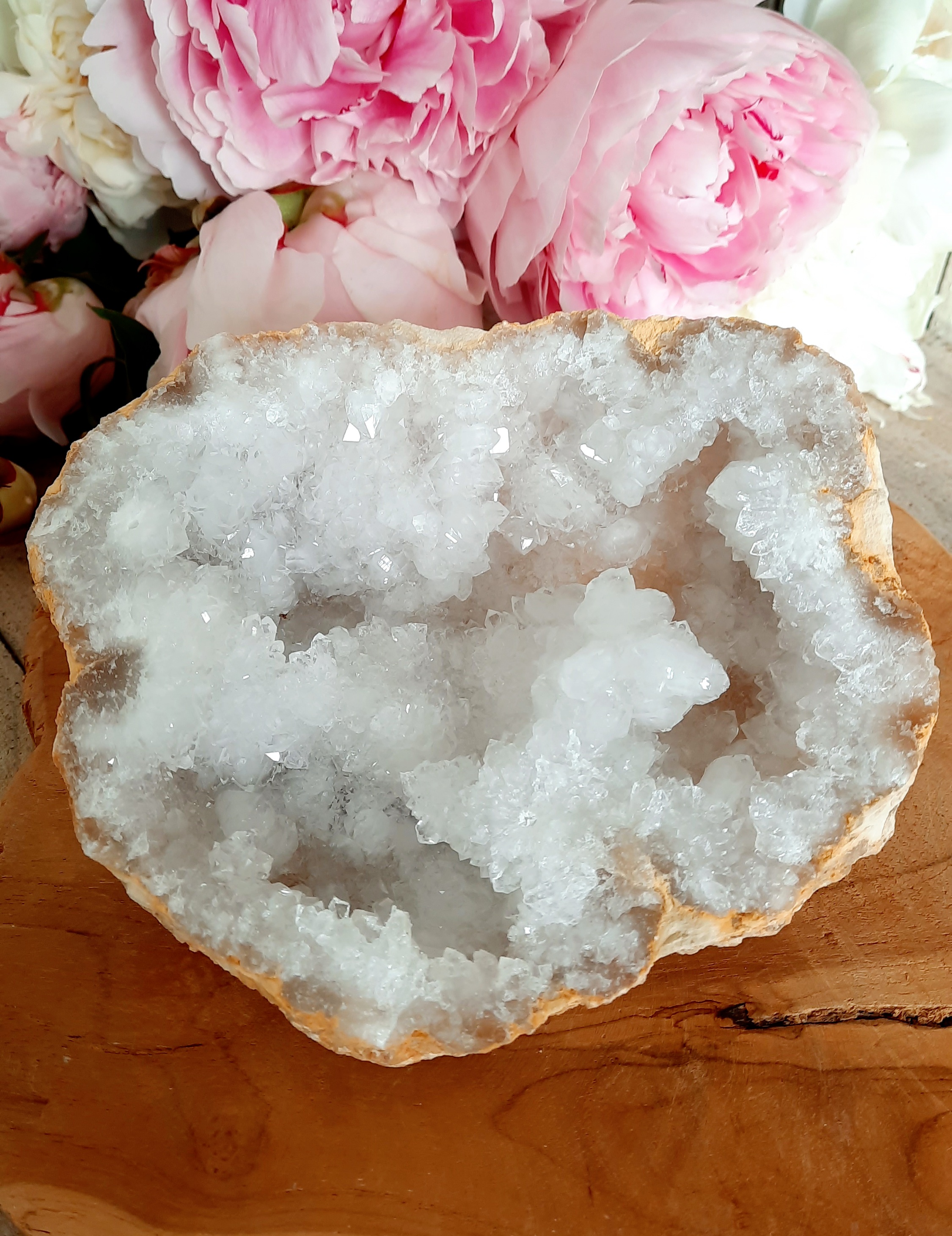 Bergkristal geode (Marokko)