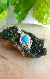 Poison / Secret Locket hanger (Kingman) Turkoois