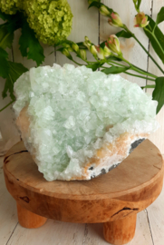 Apofyliet met Stilbiet en Calciet (India) 02