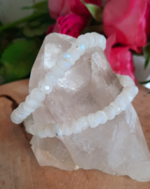 Maansteen armband (facet geslepen)