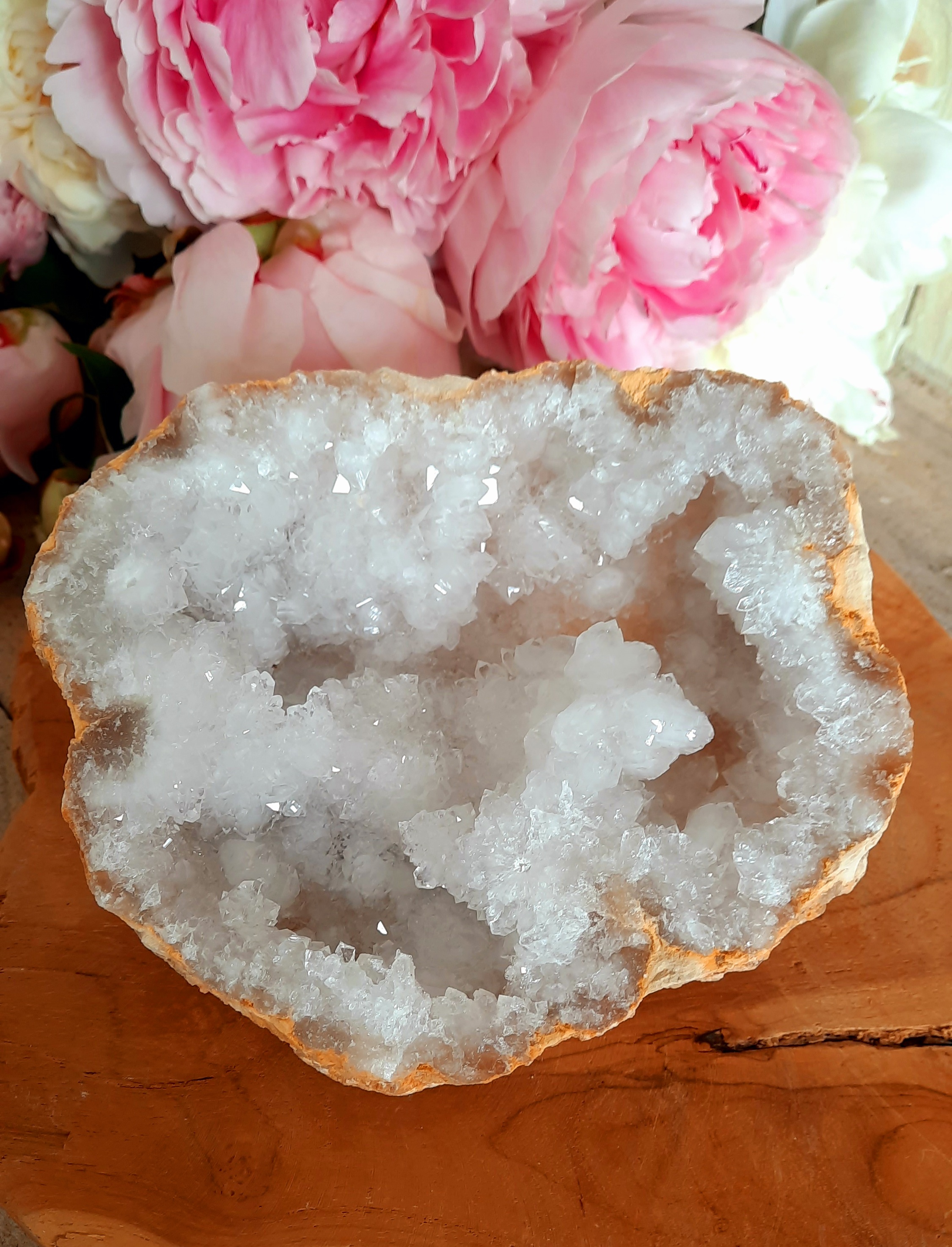 Bergkristal geode (Marokko)