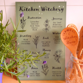 Kitchen Witchery wandbord