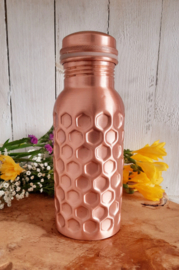 Koperen waterfles gehamerd (Ayurveda)