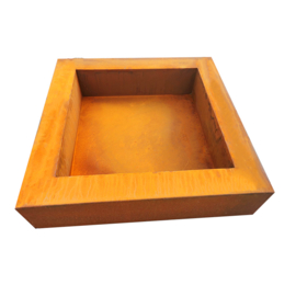 Vierkante vuurtafel 80*80*20cm