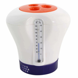 Chloordrijver zwembad met thermometer