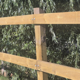 Traverse en pin imprégné pour clôture de chevaux – 3 m