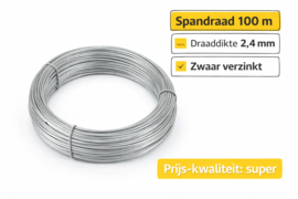 Spandraad – 2,4 mm – rol 142 m