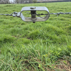Compleet schapendraadpakket 100 meter met acaciapalen Ø 10–12 cm - hoogte 1m