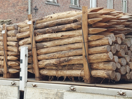 Acaciahouten Palen Ø 6/8 cm – 200 cm | Duurzaam & Ecologisch