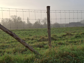 "Halfzwaar Schapendraad 140 cm – Alu/Zink Voor Sterke en Duurzame Beveiliging"