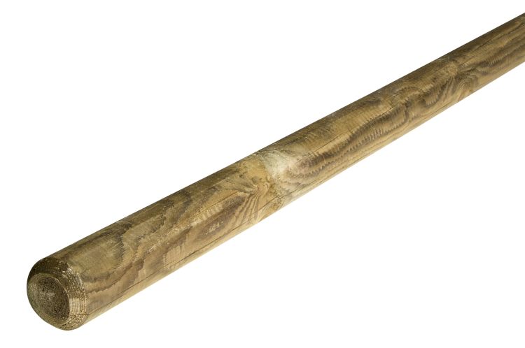 Ronde Gefreesde Paal – 200 cm x Ø80 mm ligger