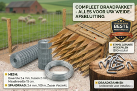 Complete afsluiting voor Herten & Reeën H 180 cm