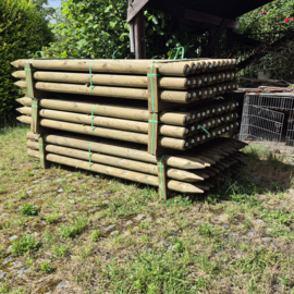 Rondgefreesde Weidepalen Ø 10 cm – Lengte 250 cm – Extra Lange Stabiliteit