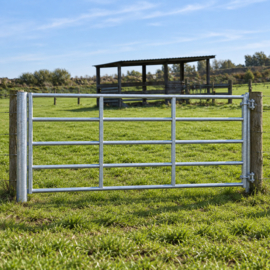 Zware gegalvaniseerde weidepoort 183× 115 cm – 5 baren