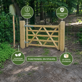 Weidepoort hout geïmpregneerd – 250 × 120 cm
