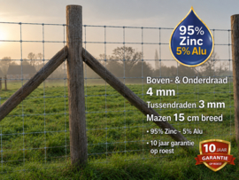 Zware schapendraad 100/9/15 – Alu/Zink