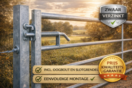 Porte de Prairie Métallique 7 Tubes - Longueur 3.05 m