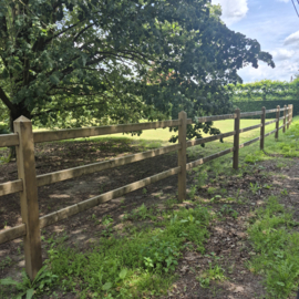 All-in Pakket: Houten Paardenafsluiting palen 100 x 100 mm