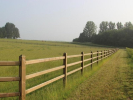 Tussenpaal lengte 2.40m  voor paardenafsluiting met 3 liggers ECO