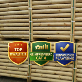 Tussenligger voor ECO palen – 34 × 120 mm | lengte 3,0 m