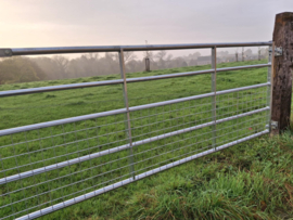 "Metalen Weidepoort Half Dicht – 2.44 m Lengte voor Sterke en Veilige Omheining"