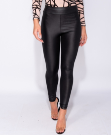 Schwarzer Legging "Wet Look"