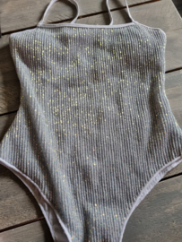 Glitter Swimsuit Silver