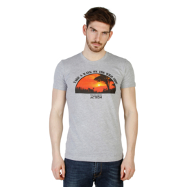 Grijze Trussardi T-shirt "Sunset"