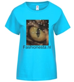 Tshirt Cats-eye Blauw