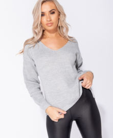 Grey Knitted Sweater