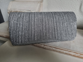 Kerst Clutch Zilver Glitter