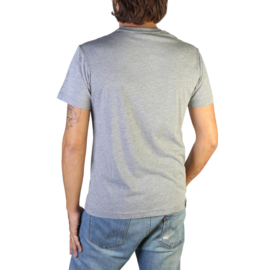 Graues Versace  T-Shirt mit Regenbogen Logo