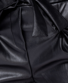 Black Leatherlook Shorts