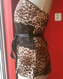PantherTop with Black Lace