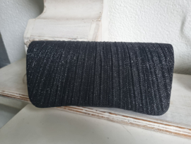 Kerst Clutch Zwart Glitter