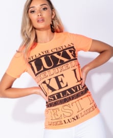 Neon T-shirt "Luxe Print"